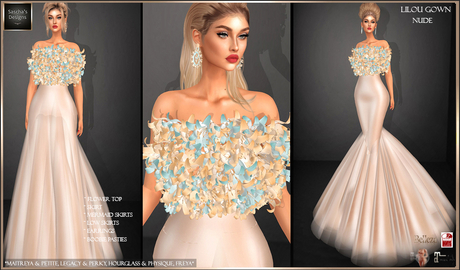 Second Life Marketplace - SAS - Lilou Nude Gown (MB)